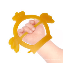 bracelete de silicone para bebê presente para bebê mordedor pulseira de borracha para vestir